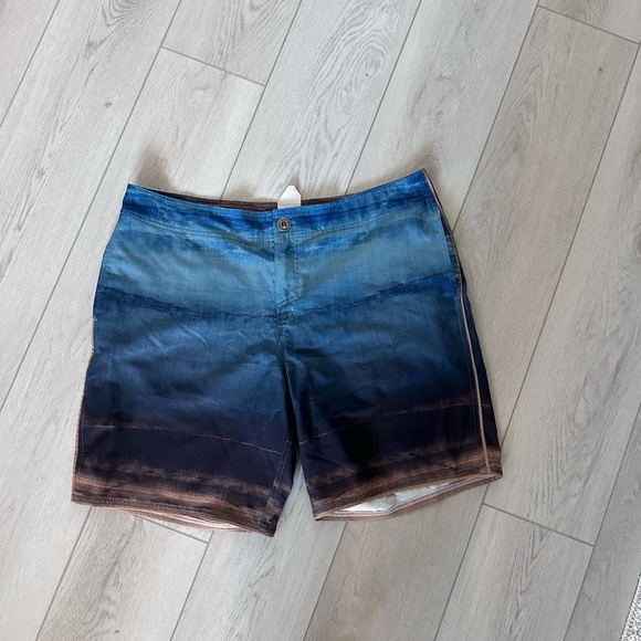 Gradient Blue Men's Shorts - Picture 1 of 2